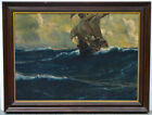 Large Ship Maritime Oil Painting - Michael Zeno Diemer (1867 - 1939)