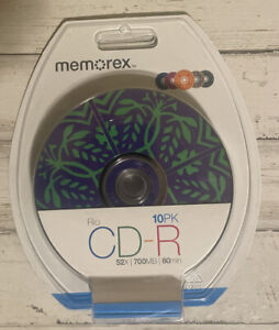 Sealed Memorex 10 Pack Rio CD-R 52X 700MB 80min Recordable CD-R