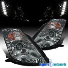 Fits 2003-2005 350Z Projector Headlights LED HID Bar Lamps Smoke 03-05