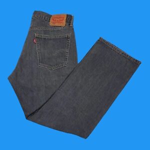 Levis 514 Mens Size 36x32 (Actual 36x30) Regular Straight Fit Jeans Gray Denim