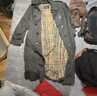 Burberry Jackets & Coats | Burberry Men Trench Coat Vintage Sz 40 Regular Grey |
