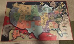 US Quarters 50 States Collector's Map Album, H.E. Harris & Co, 1999-2008