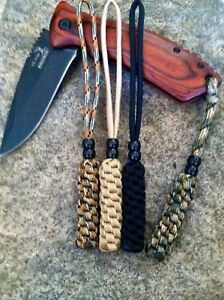 (4) Paracord Knife Lanyards-Fits- Fixed Blade and Folded Blade Knives-Combo