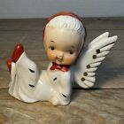 Vintage 1950s Ucagco Ceramic Baby Angel Christmas Figurine Butterfly Japan