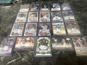 Baseball Autographed Card Lot Of 20! See Photos Of Players!