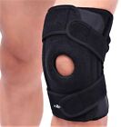 RiptGear Open Patella Knee Brace for Men and Women - Knee Compression - Black