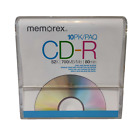 Memorex CD-R 10 pack 52x 700 mbps 80 minute blank CD with Cases NEW