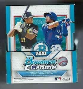 New Listing2021 Bowman Chrome Baseball Hobby Box Factory Sealed Hobby Box