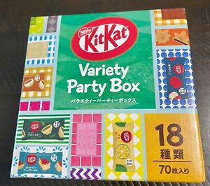 Japanese Exclusive KitKat Variety Party Box. 18 Flavors, 70 Total Pieces!