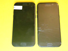 LOT OF 2x DEFECTIVE SAMSUNG GALAXY A5 SM-A520W ANDROID CELL PHONES 4G LTE BLACK