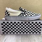 Vans Shoes Mens 10.5 Black Off White Cream Checkerboard Skate Slip-On Sneaker