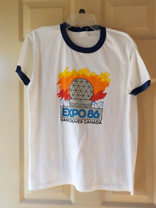 VINTAGE EXPO '86 VANCOUVER CANADA T SHIRT EXCELLENT PREOWNED CONDITION