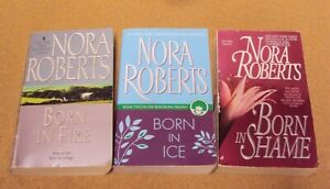 Lot 3 Nora Roberts PB Book Complete Irish Born In Series Born In Fire/Ice/Shame