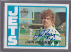 JOHN RIGGINS 2001 TOPPS ARCHIVES NEW YORK JETS ON CARD AUTO JETS REDSKINS