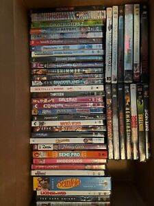 Lot of 45 Brand New DVDS- Disney, Comedy, Horror, Drama- Great Titles!