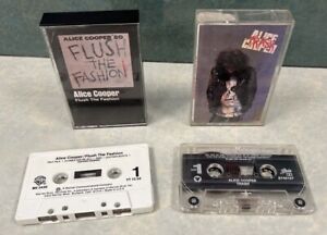 New ListingAlice Cooper - Flush the Fashion & Trash Cassette Tape Lot Of 2 80s