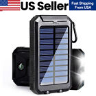 2024 Super 10000000mAh Dual USB Portable Charger Solar Power Bank for Cell Phone