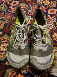 New Balance Minimus Vibram Men's Size 10 Silver Lime Gray Trail Shoes MT10SV