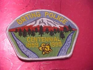 ORTING WASHINGTON POLICE PATCH SHOULDER SIZE UNUSED  TYPE 2 NOT A BADGE