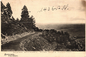 1907 Scenic Road Flagstaff Mountain Fine & Coulson in Boulder Colorado Postcard