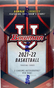 2021-22 Bowman Chrome University Basketball Hobby Box - SEALED