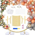 Round Backdrop Stand 6.6 FT - Gold Circle Balloon Arch Frame, Wedding Arch Frame