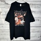 Immolation Band Double Sided Graphic Death Metal Tour T-Shirt Concert Men’s 4XL