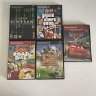 PlayStation 2 Game Lot 5 Games Simpsons Cars GTA Vice City Matrix Worms Forts