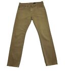AG Adriano Goldschmied Pants Tan 36x34 (Actual) The Graduate Sueded Tailored Leg