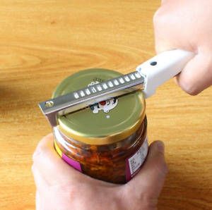 New Jar Lid Can Bottle Opener Stainless Steel Easy Grip Adjustable Kitchen Tool