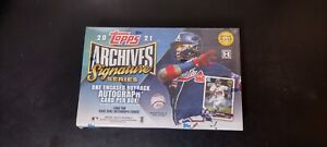 New Sealed 2021 Topps Archives Signature Series Active Player Hobby Box