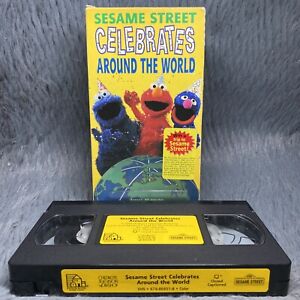 Sesame Street Celebrates Around The World VHS Tape 1994 Original Release Rare