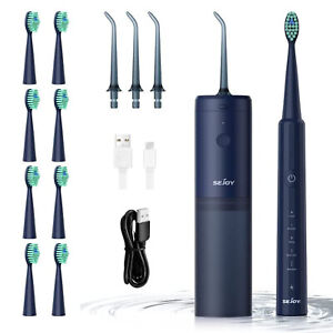 Water Flosser Oral Irrigator Sonic Electric Toothbrush Teeth Cleaner For Adults