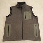 BERGARA Firearms Fleece Zippered Vest Adult Large High Loft Sweater Fleece Gray