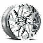 22 inch 22x14 Vision Offroad SPYDER Chrome wheels rims 6x5.5 6x139.7 -76