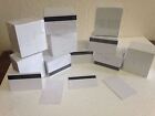 1000 x White CR80 PVC Credit Card HiCo Magnetic Stripe .30 mil for ID Printers
