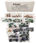 220 Piece Capacitor Assortment - Includes Disk, Mylar, Monolithic, and Electro