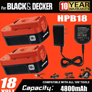 HPB18 18V HPB18-OPE 244760-00 18 VOLT NI-MH BATTERY/Charger FOR BLACK AND DECKER