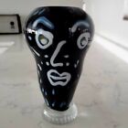 Art Glass. Handblown Face Vase signed by Artist Michael Bliven.