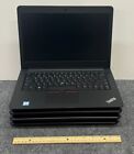 Lot of 4 Lenovo ThinkPad E470 Laptops i5-7200U, No RAM/Storage - Boots to BIOS -