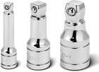 1/2-Inch Drive Wobble Extension Set, 3 Piece, 1/4-Inch, 3/8-Inch, 1/2-Inch, up t
