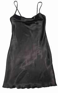 Women’s Bebe Black Slip Dress Crowl Neck Size XS
