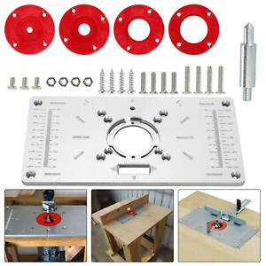 Aluminum Router Milling Table Insert Plate Trimmer Engraving Machine Woodworking