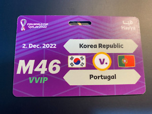 FIFA Qatar 2022 HAYYA M# 46 Korea Republic V. Portugal VVIP Gate Pass World Cup