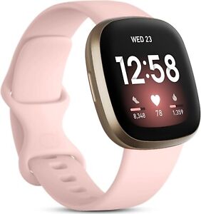 Fitbit Sense Smartwatch - FB512GLWT with Pink Band (L and S)