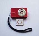 Sony Cyber-shot DSC-W560 14.1MP Digital Camera Red W/ Battery NO CHARGER Tested