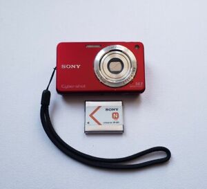 New ListingSony Cyber-shot DSC-W560 14.1MP Digital Camera Red W/ Battery NO CHARGER Tested