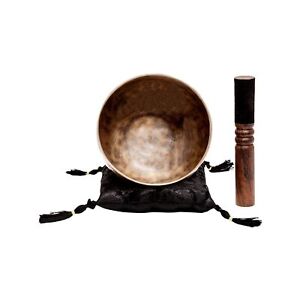 Large Tibetan Singing Bowl Set by Ohm Store &#8212; Deep Tone, Pure Bronze Medit