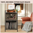 Record Player Stand Turntable Stand w/ Storage 3-Tier Storage Rack Holder 180LPS