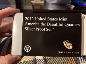 New Listing2012-S Silver Quarter Proof Set America the Beautiful US Mint Box/COA OGP